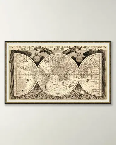 Wendover Art Group Sepia World Map | Thumbnail 4 Wendover Art Group Sepia World Map | Thumbnail 4