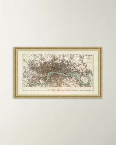 Wendover Art Group Antique London Map | Thumbnail 2