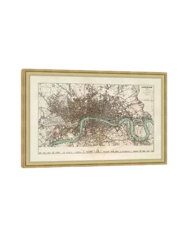 Wendover Art Group Antique London Map