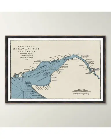 Wendover Art Group Chart of Delaware Bay and River | Thumbnail 2 Wendover Art Group Chart of Delaware Bay and River | Thumbnail 2