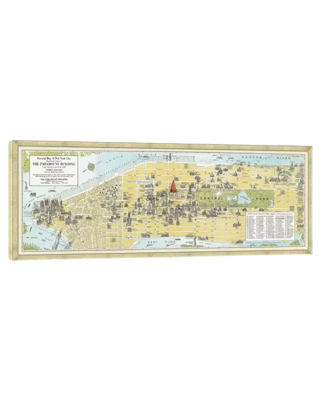 Wendover Art Group Oversized Pictorial Map of New York