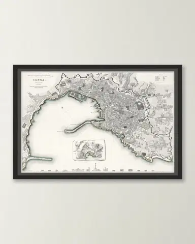 Wendover Art Group Italian Map Series - Genoa | Thumbnail 2