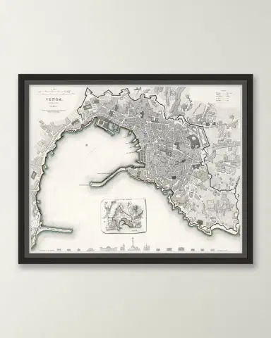 Wendover Art Group Italian Map Series - Genoa | Thumbnail 3