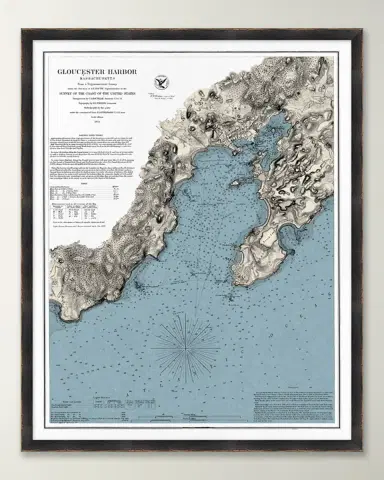 Wendover Art Group Chart of Gloucester Harbor | Thumbnail 4 Wendover Art Group Chart of Gloucester Harbor | Thumbnail 4