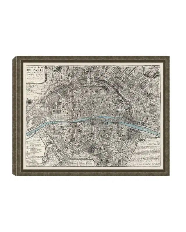 Wendover Art Group Map of Paris