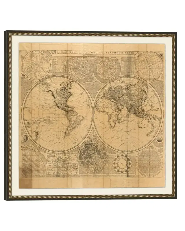 Wendover Art Group Vintage World Map
