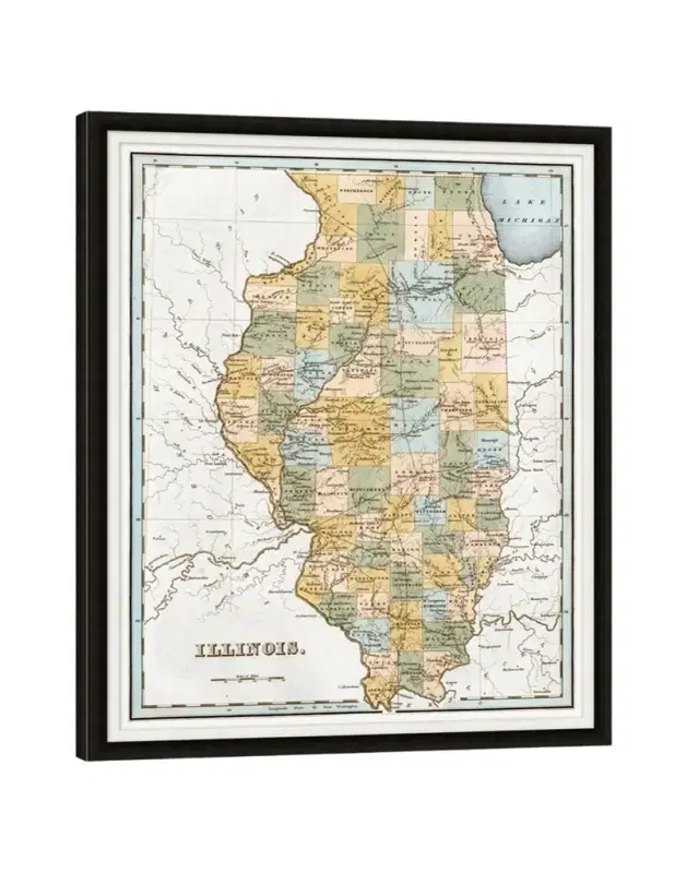 Wendover Art Group Map of Illinois