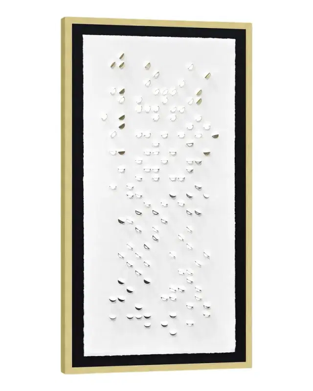 Wendover Art Group 'Gold Cascade Shadowbox 1 ' Wall Art