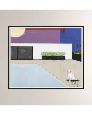 Wendover Art Group 'Modern Poolside ' Wall Art | Thumbnail 2