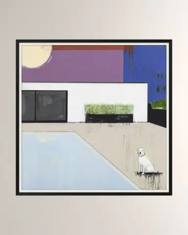 Wendover Art Group 'Modern Poolside ' Wall Art | Thumbnail 4