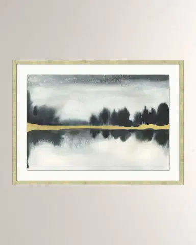 Wendover Art Group 'Gold Leaf Lakescape ' Wall Art | Thumbnail 4 Wendover Art Group 'Gold Leaf Lakescape ' Wall Art | Thumbnail 4