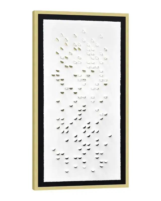 Wendover Art Group 'Gold Cascade Shadowbox 2 ' Wall Art