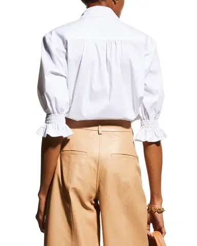 Finley Sirena Smocked-Sleeve Poplin Top | Thumbnail 3 Finley Sirena Smocked-Sleeve Poplin Top | Thumbnail 3