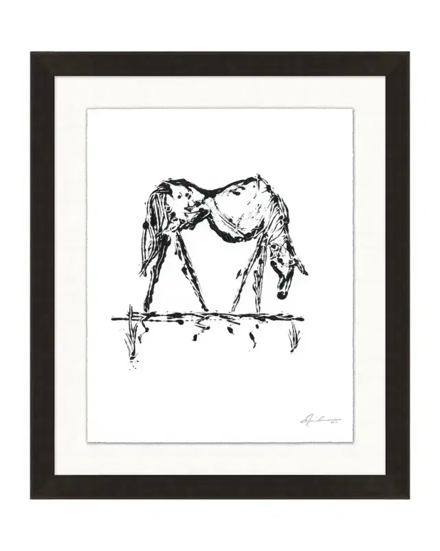 Wendover Art Group "Grazing Horse" Giclee Print