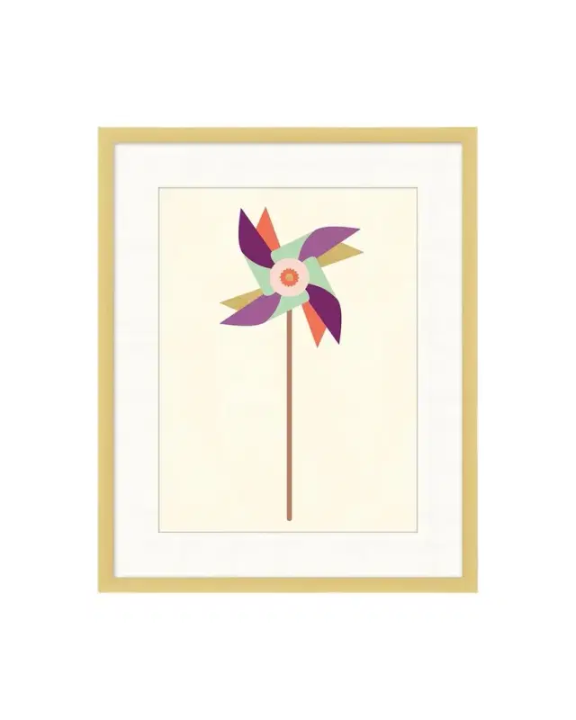 Wendover Art Group "Golden Twirl 3" Giclee Print