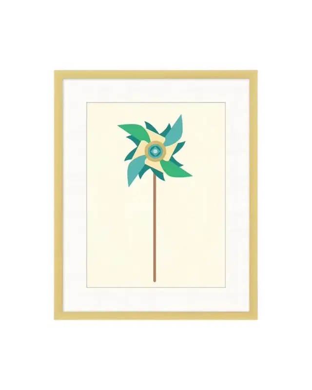 Wendover Art Group "Golden Twirl 4" Giclee Print