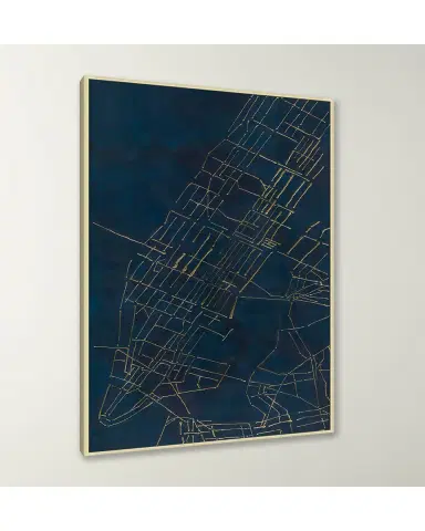 Wendover Art Group 'Concrete Jungle In Blue ' Wall Art | Thumbnail 3 Wendover Art Group 'Concrete Jungle In Blue ' Wall Art | Thumbnail 3