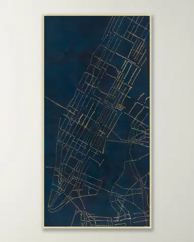 Wendover Art Group 'Concrete Jungle In Blue ' Wall Art | Thumbnail 4 Wendover Art Group 'Concrete Jungle In Blue ' Wall Art | Thumbnail 4