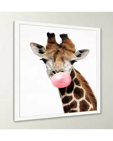 Wendover Art Group 'Pink Pop ' Giraffe Photo Giclee Wall Art | Thumbnail 3 Wendover Art Group 'Pink Pop ' Giraffe Photo Giclee Wall Art | Thumbnail 3