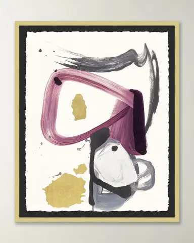 Wendover Art Group 'Plum Lines 2 ' Wall Art | Thumbnail 4 Wendover Art Group 'Plum Lines 2 ' Wall Art | Thumbnail 4