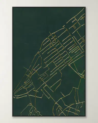 Wendover Art Group 'Concrete Jungle In Green ' Wall Art | Thumbnail 4 Wendover Art Group 'Concrete Jungle In Green ' Wall Art | Thumbnail 4