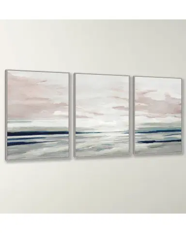 Wendover Art Group "Calm Shores" Three-Piece Giclee on Canvas Wall Art Set | Thumbnail 3 Wendover Art Group "Calm Shores" Three-Piece Giclee on Canvas Wall Art Set | Thumbnail 3