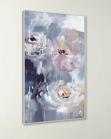 Wendover Art Group 'Dripping Peonies 1 ' Wall Art | Thumbnail 3 Wendover Art Group 'Dripping Peonies 1 ' Wall Art | Thumbnail 3