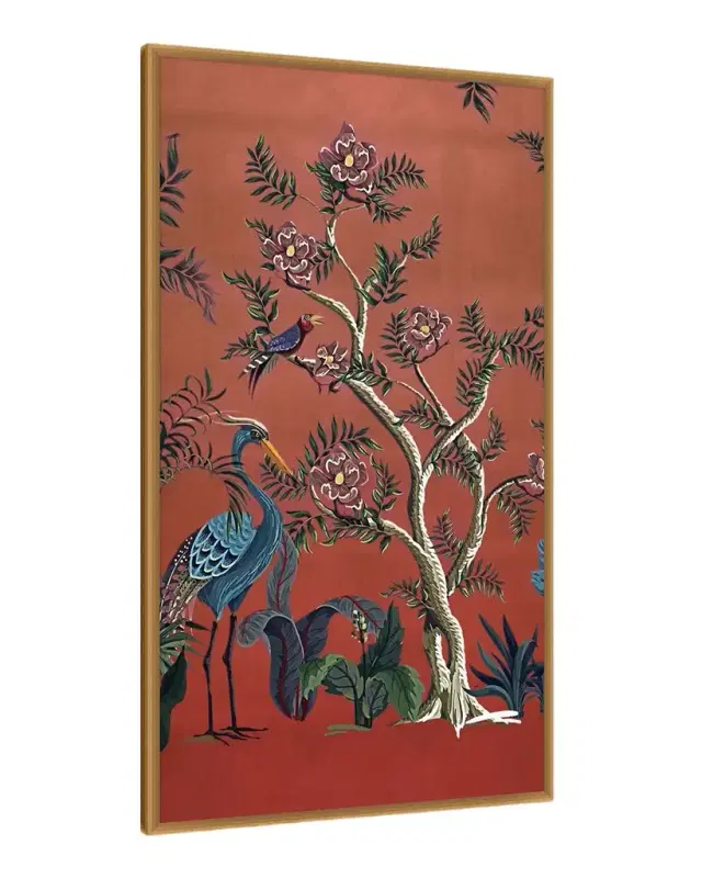 Wendover Art Group "Fuchsia Chinoiserie 2" Giclee Wall Art