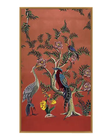 Wendover Art Group "Fuchsia Chinoiserie 1" Giclee Wall Art | Thumbnail 2 Wendover Art Group "Fuchsia Chinoiserie 1" Giclee Wall Art | Thumbnail 2