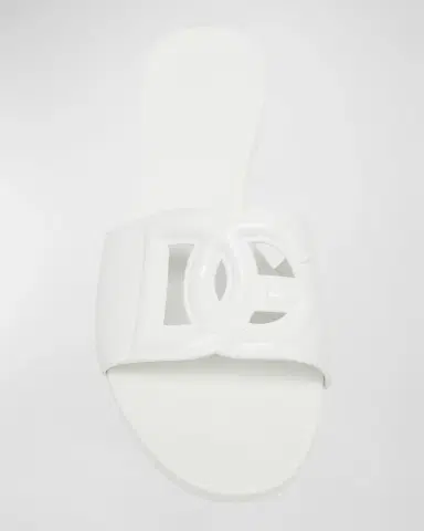 Dolce & Gabbana Cut-Out DG Rubber Sandals | Thumbnail 5