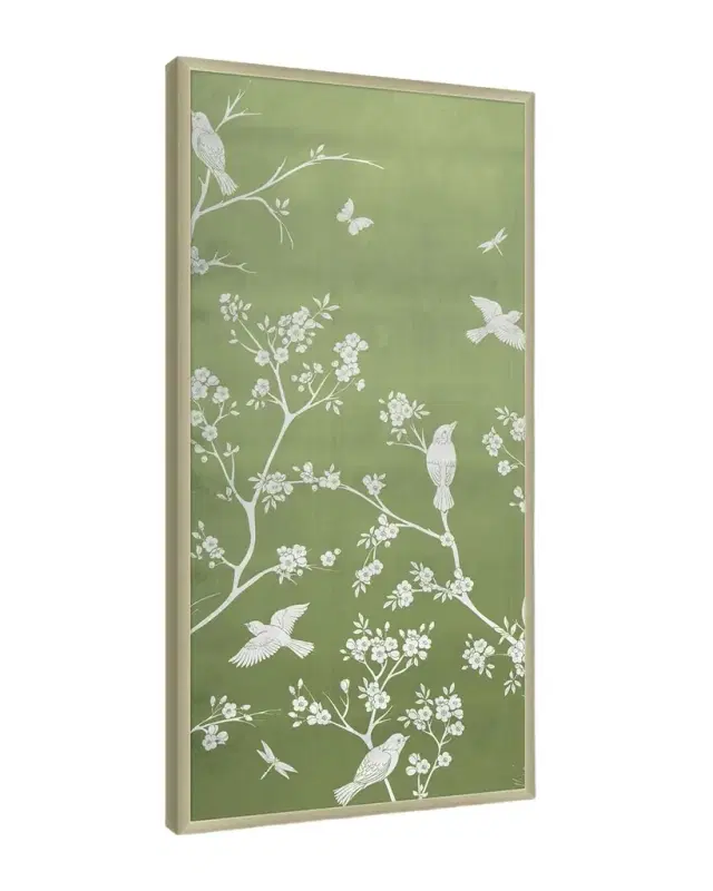 Wendover Art Group "Celery Chinoiserie 1" Framed Giclee