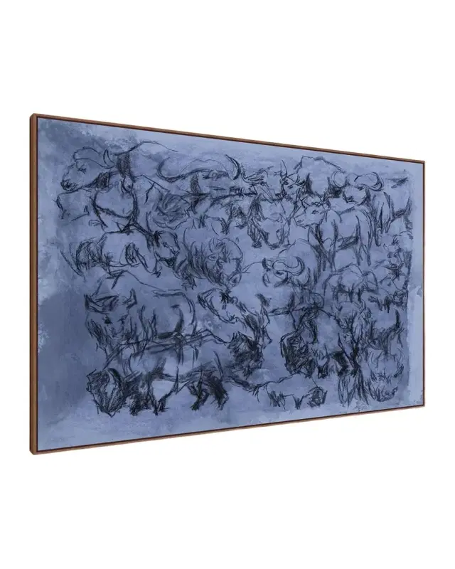 Wendover Art Group "Obstinacy of Buffalo" Framed Giclee