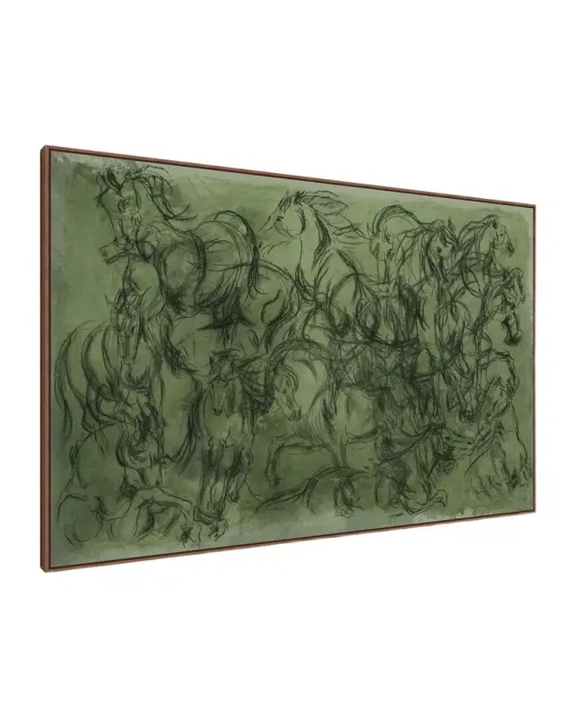 Wendover Art Group "Harras of Horses" Framed Giclee