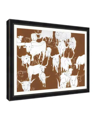 Wendover Art Group "Longhorn Round Up" Framed Giclee Wall Art | Thumbnail 1 Wendover Art Group "Longhorn Round Up" Framed Giclee Wall Art | Thumbnail 1