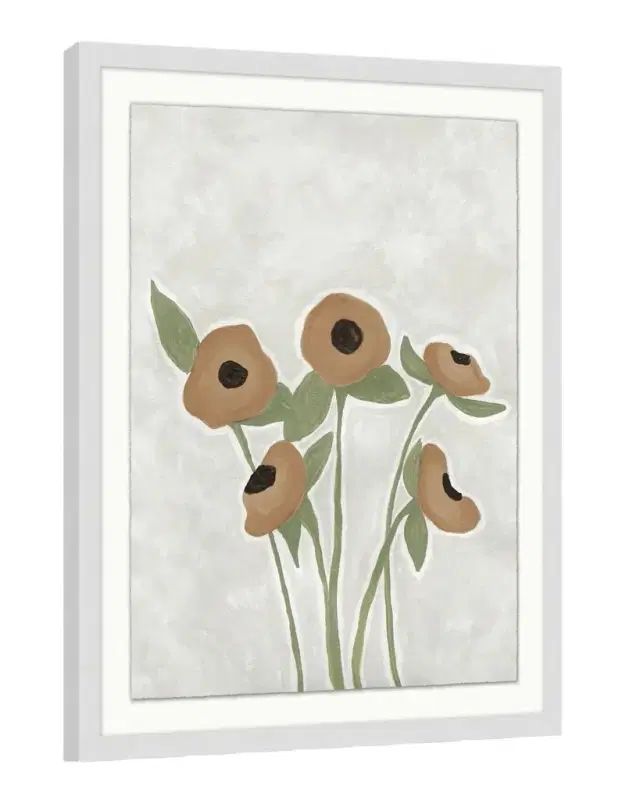 Wendover Art Group "Blushing Floral 3" Framed Giclee