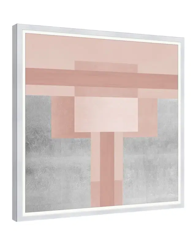 Wendover Art Group "Silver Maze 3" Framed Giclee