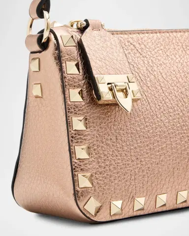 Valentino Garavani Rockstud Small Laminated Grainy Calfskin Leather Crossbody Bag | Thumbnail 5 Valentino Garavani Rockstud Small Laminated Grainy Calfskin Leather Crossbody Bag | Thumbnail 5