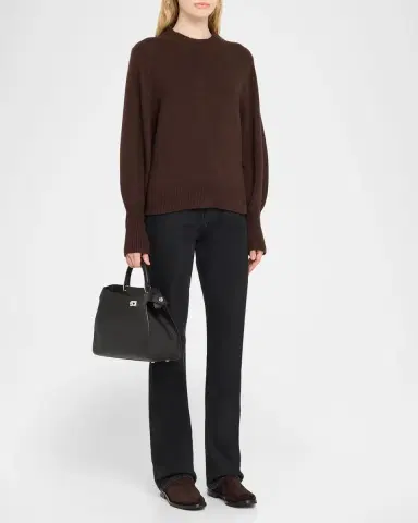 Michino Paris Lutece PM Grained Leather Top-Handle Bag | Thumbnail 4 Michino Paris Lutece PM Grained Leather Top-Handle Bag | Thumbnail 4