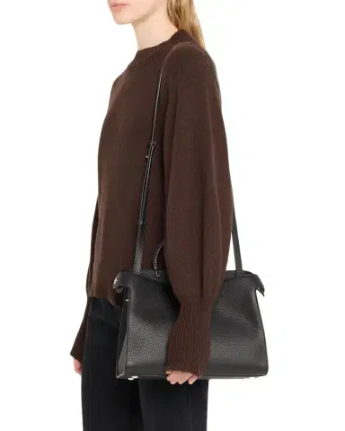 Michino Paris Lutece PM Grained Leather Top-Handle Bag | Thumbnail 1 Michino Paris Lutece PM Grained Leather Top-Handle Bag | Thumbnail 1