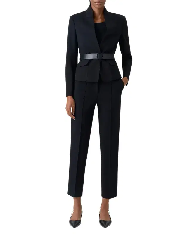 Akris punto Belted Signature Viscose Jersey Jacket