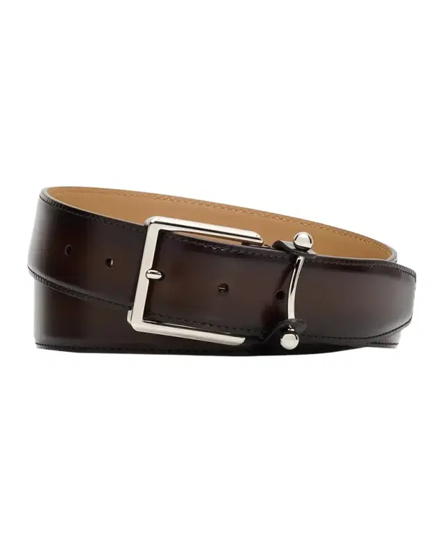 Men 's Chambeliss Patinated Leather Belt