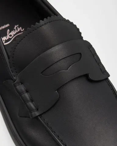 Christian Louboutin Men's The Harold I Reversed Leather Boat Shoes | Thumbnail 4