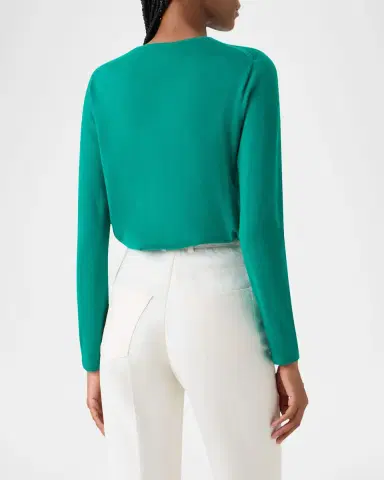 Akris Cashmere-Silk Fine Gauge Knit Sweater | Thumbnail 2