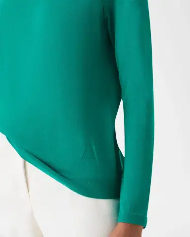Akris Cashmere-Silk Fine Gauge Knit Sweater | Thumbnail 4