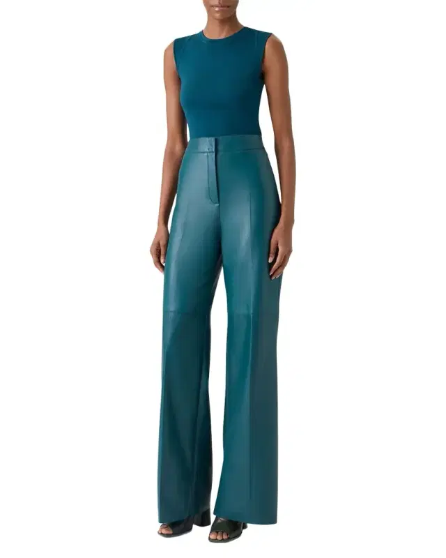 Akris Crewneck Stretch Silk Knit Top