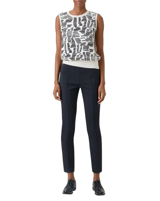 Akris Dance Movements Sleeveless Silk Top