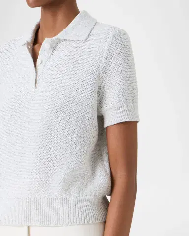 Akris Micro Sequined Short Knit Sweater | Thumbnail 4 Akris Micro Sequined Short Knit Sweater | Thumbnail 4