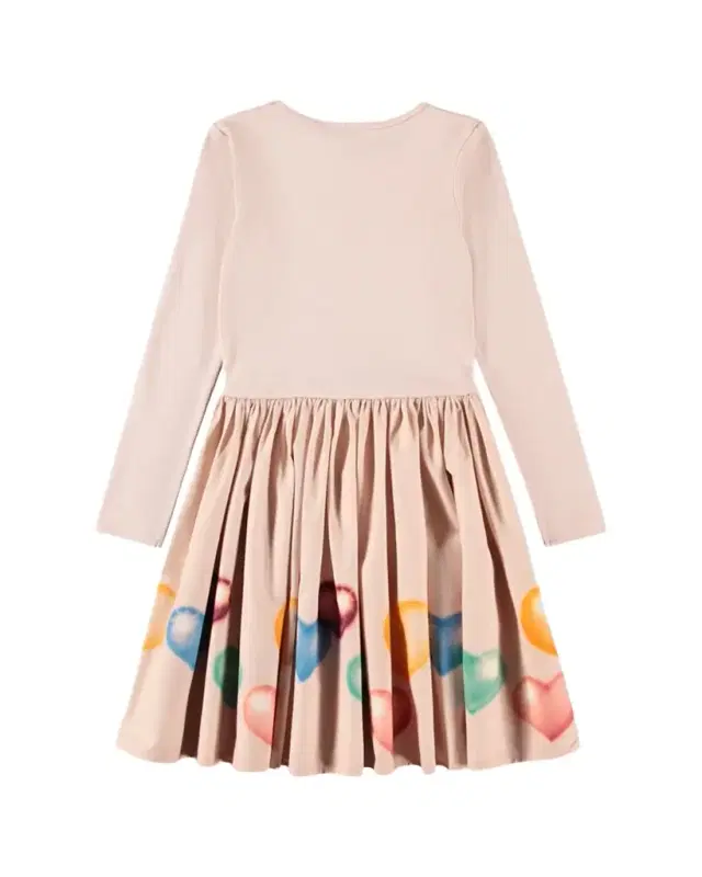 Girl's Casie Printed Long-Sleeve Combo Dress, Size 7-14