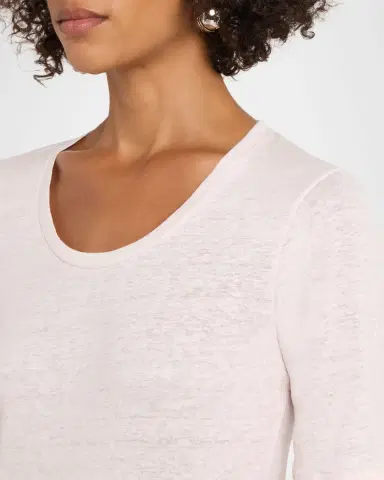 MAJESTIC FILATURES Scoop-Neck Stretch Linen Top | Thumbnail 4 MAJESTIC FILATURES Scoop-Neck Stretch Linen Top | Thumbnail 4