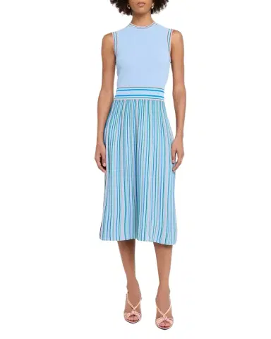 Shoshanna Crosby Sleeveless Striped Knit Midi Dress | Thumbnail 1 Shoshanna Crosby Sleeveless Striped Knit Midi Dress | Thumbnail 1